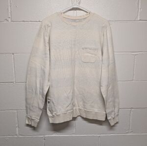 Vuori Jeffreys Crew Neck Men's Off-White Cream Crewneck Sweater Medium